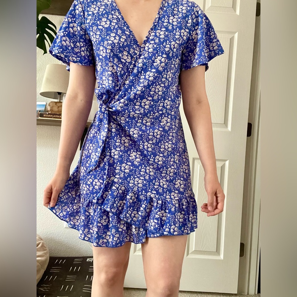 Floral wrap dress